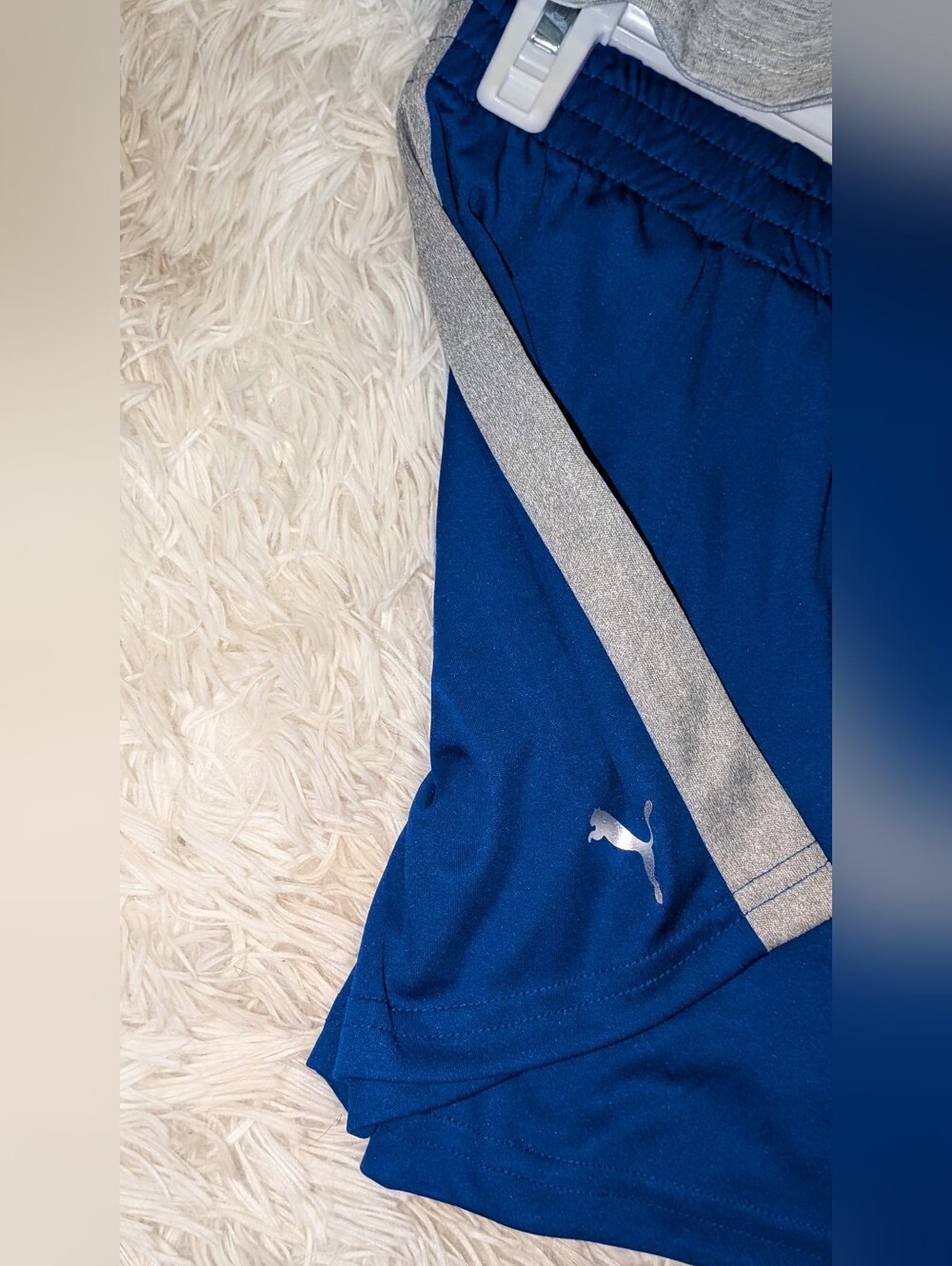 NWT, Puma,3 Pc, Blue & Gray Short Sleeve Shirts W/Gray Shorts -2T - Picture 4 of 7